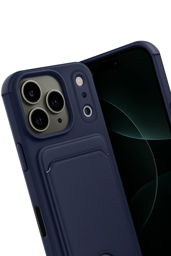 Brandless Aslprl 17 Pro Max Kelvin Kartvizitli Silikon - Lacivert