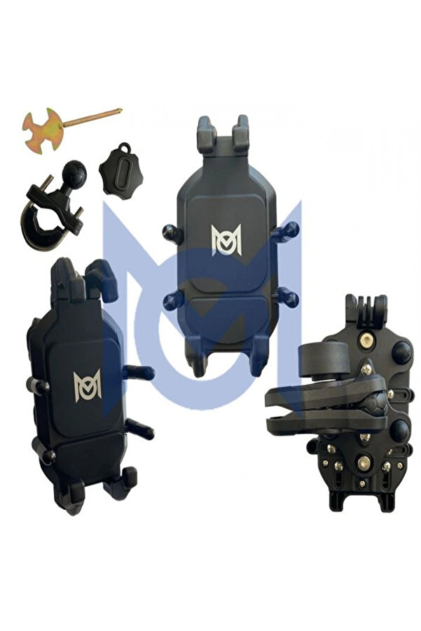 Alkan Mb Motosi̇klet Scooter Gi̇don Bağlantılı Telefon Tutucu (Ti̇treşi̇m Modüllü) (M.o)
