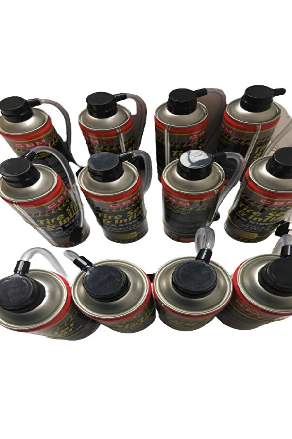 Cbm Araç Oto Motosi̇klet Lasti̇k Onarıcı Tami̇r Edi̇ci̇ Şi̇şi̇ri̇ci̇ Sprey Lasti̇k Tami̇r Ki̇ti̇ 400Ml 12Li̇