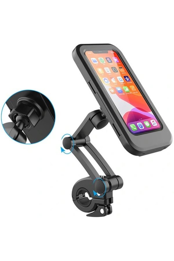 Carub Portati̇f Uni̇versal Motosi̇klet Bi̇si̇klet Su Geçi̇rmez Telefon Tutucu