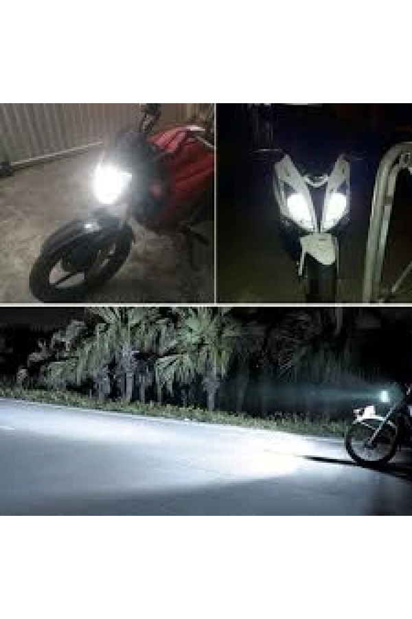 Hsb Motosi̇klet H4 Fanlı Power Led 12V 100/100W Beyaz Işık Zenon Ampul 1 Adet