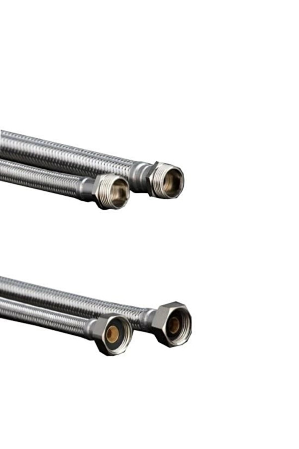Bi̇lfold Mey İthalat® 1/2X1/2 Ni̇pelli̇ Flex Hortum 30 Cm
