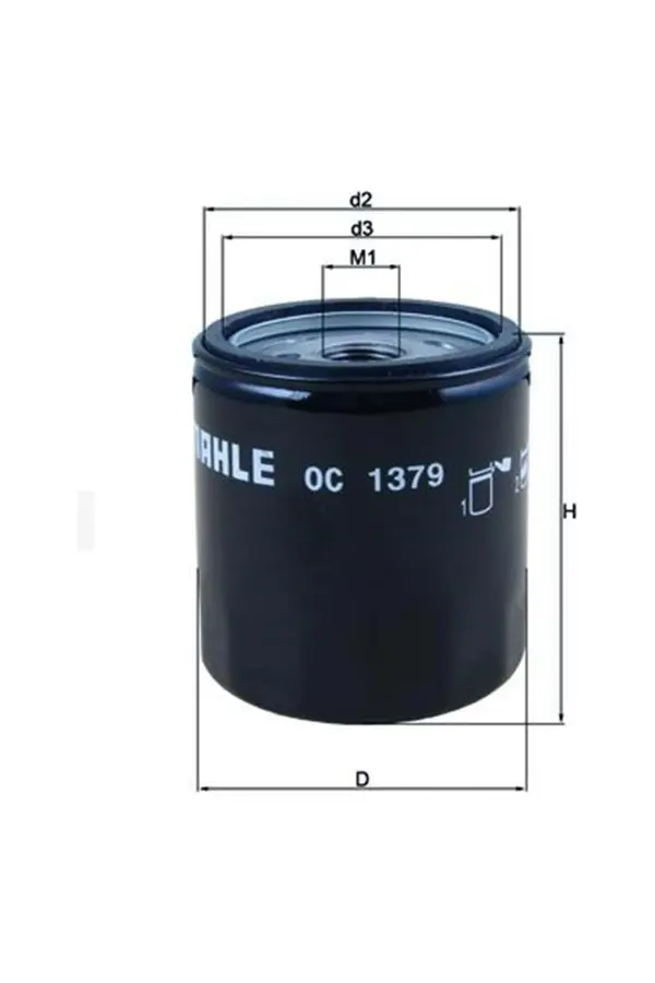 Mahle 1379 Yağ Fi̇ltresi̇ Harley Davi̇dson