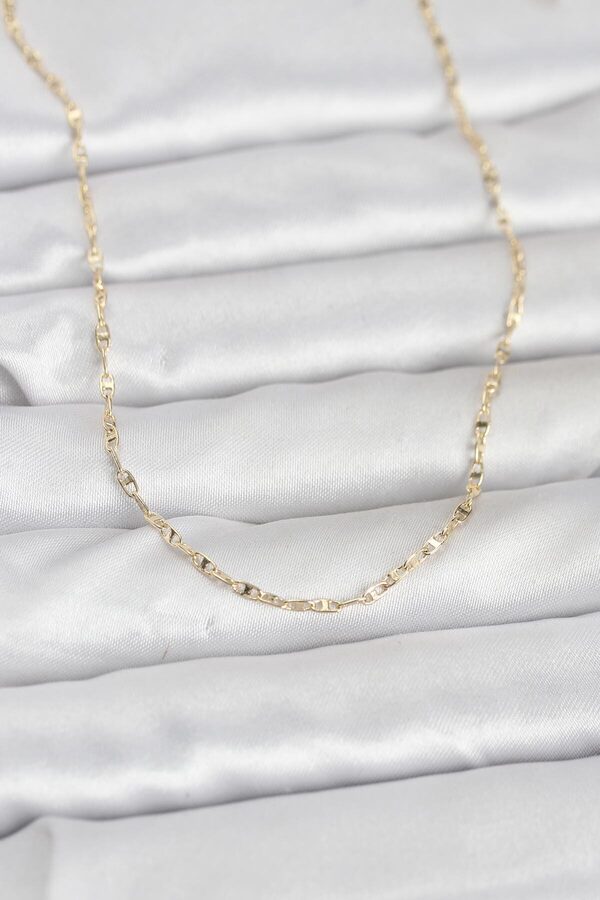 Evi̇mdeyokyok Cm 14K Gold Renk Gemi̇ci̇ Zi̇nci̇r Model 60 Cm Kadın Kolye Tj-Bko10947