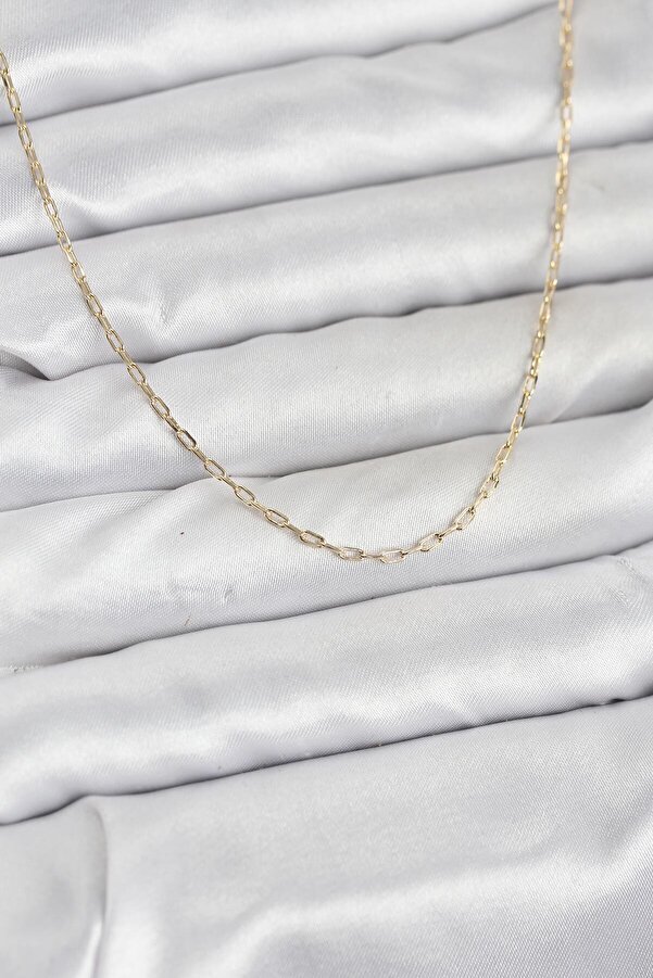 Evi̇mdeyokyok Cm 14K Gold Renk Ataç Zi̇nci̇r Model 60 Cm Kadın Kolye Tj-Bko10934