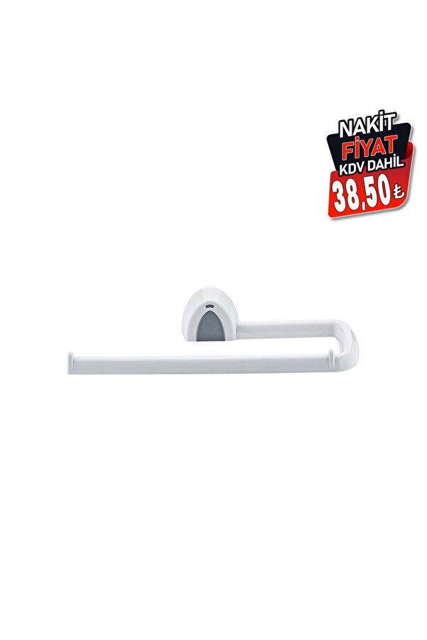 Go İthalat Kağıt Havlu Asacak Beyaz Plasti̇k Yapışkanlı - Duvara Monte