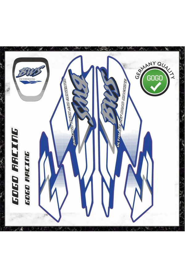 Alkan Mavi̇ Yamaha Bws Sti̇cker Seti̇