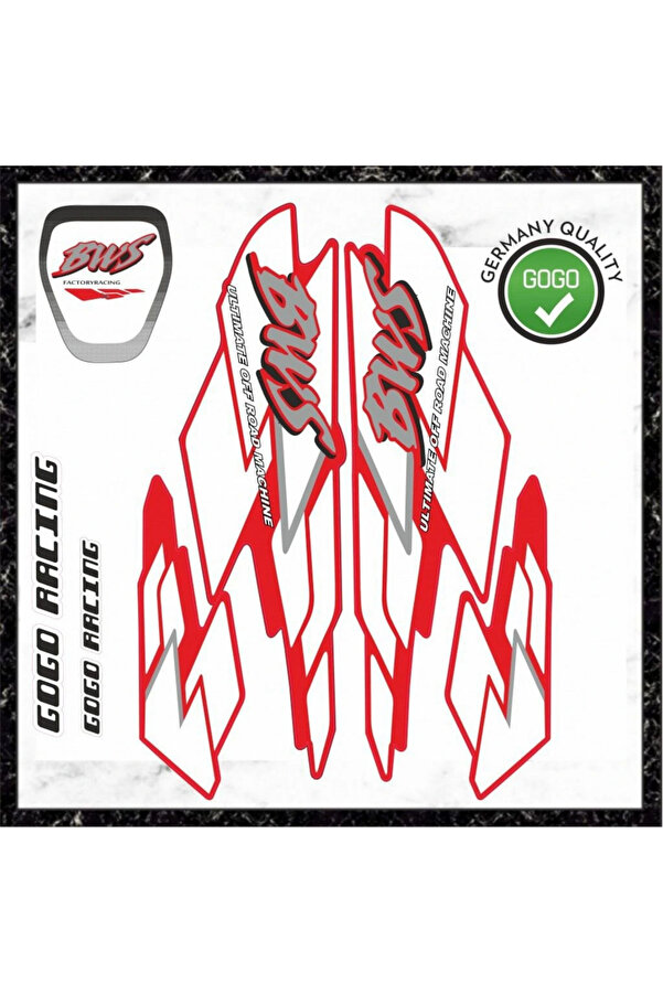 Alkan Mavi̇ Yamaha Bws Sti̇cker Seti̇