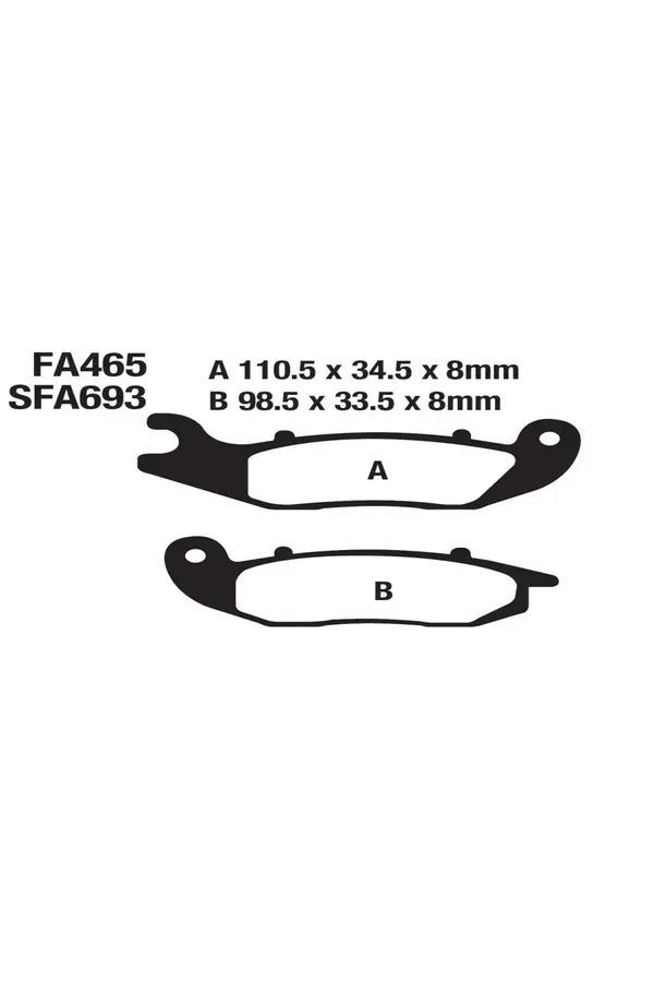 Moto Eczane Ön Fren Balatası Honda Pcx 125 2021-2023 Crf250L Crf250 Ld Crf250 Me Supermoto Rmg Santa 125 (14,27