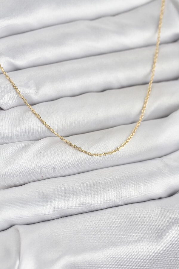 Evi̇mdeyokyok Cm 14K Gold Renk Burgu Model 60 Cm Kadın Kolye Tj-Bko10932