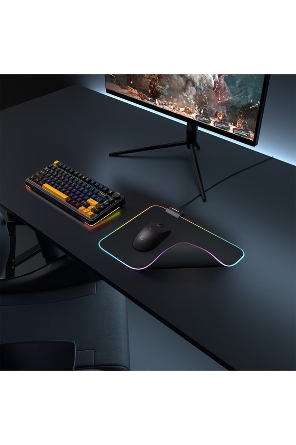 Ezere Mp-21 Pulsar M Rgb 252X328X3Mm Rgb Led Mouse Pad (Siyah)(1923) - Karbul4629-9101