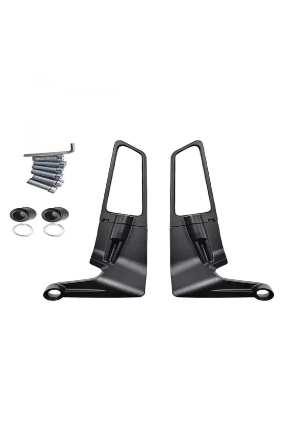Alkan Mb H2 Kanat Ayna Büyük Model Ayna 8 Mm 10 Mm Ters Düz Tüm Motosi̇kletler Uyumlu
