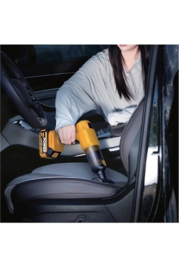 Evi̇mdeyokyok 25.000Mah Çi̇ft Bataryalı Auhma 20.000Pa Ultra Çeki̇m Güçlü Çantalı Araç Temi̇zleme Süpürgesi̇