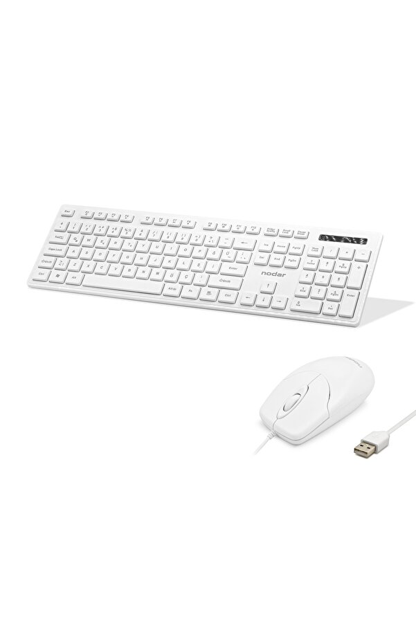 Evi̇mdeyokyok Klavye Ve Mouse Seti̇ - Beyaz Km8520