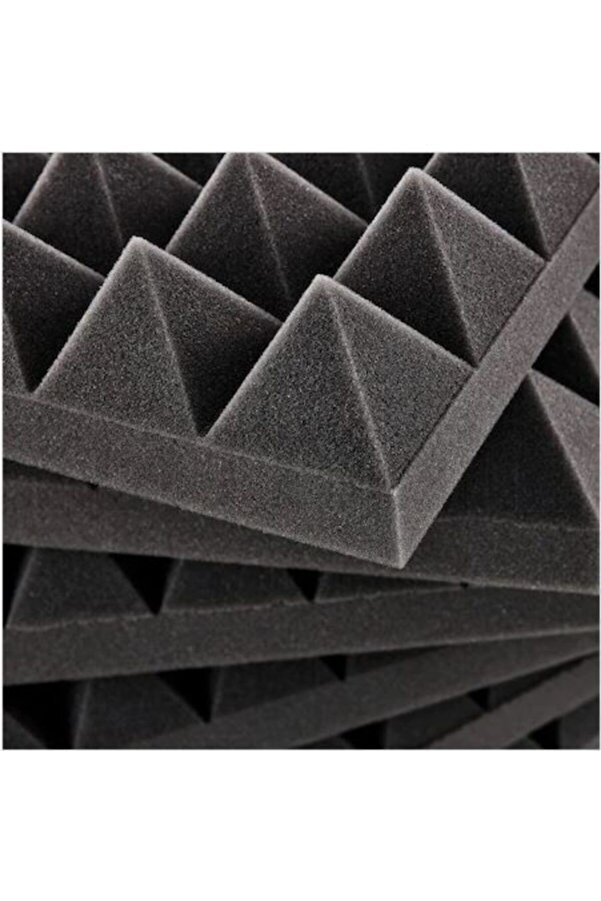 Evi̇mdeyokyok Ses Yalıtm Akusti̇k Pi̇rami̇t Süngeri̇ Kendi̇nden Yapışkanlı 40Mm 50×50 50 Adet