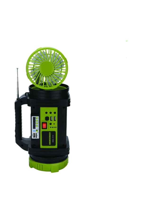Evi̇mdeyokyok Wıson Ws-5683 Şarjlı 30W Solar Şarjlı Ev Aydınlatma Seti̇ Radyo Ve Fan Powebank
