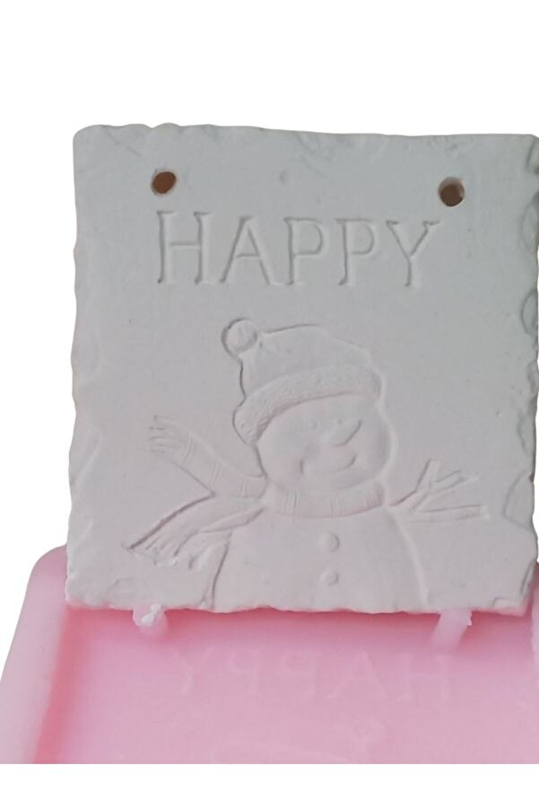 Kalıpcınızburada Happy Kardan Adam Si̇li̇kon Kalıp - K7769