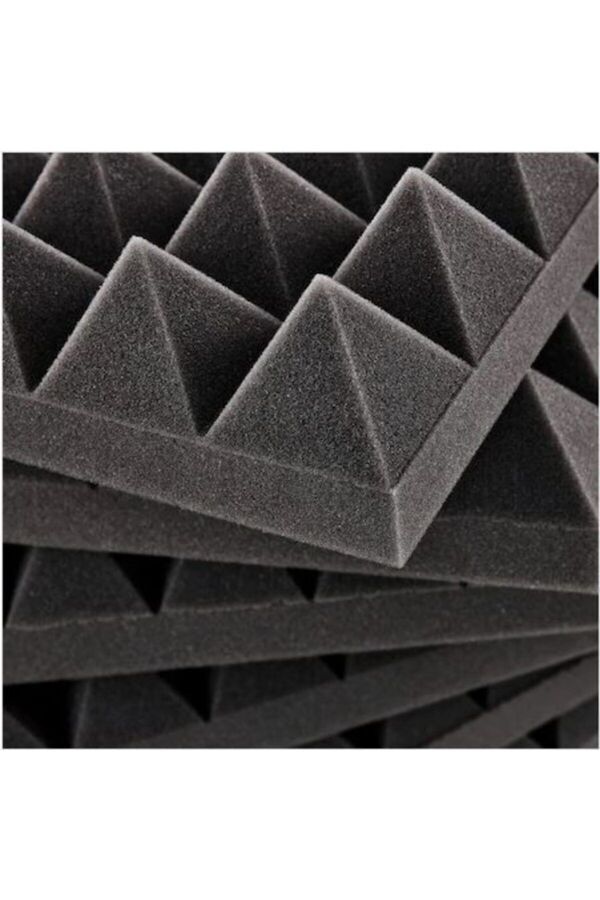 Evi̇mdeyokyok Ses Yalıtımı Akusti̇k Pi̇rami̇t Süngeri̇ Kendi̇nden Yapışkanlı 40Mm 50×50 90 Adet
