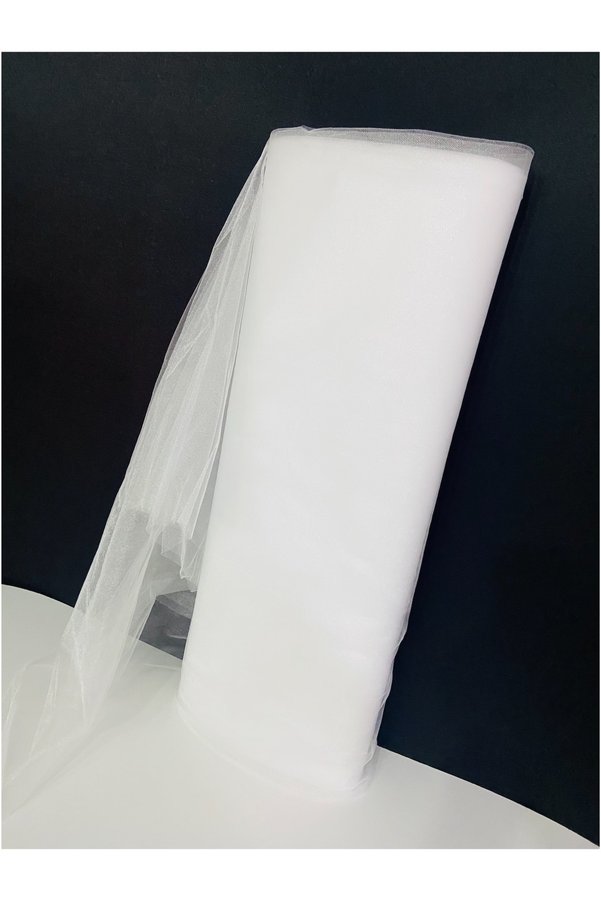 ZEYMERADE Beyaz Süsleme Tülü Boy 1 MT En Sabit 3 MT Bohça Çeyiz Gelin Araba Konvoy Valiz Hastane Kapı Doğum Günü Dekor Parti El İşi Damat Kına Düğün Söz Nişan Nikah Bride Bekarlığa Veda Sünnet Hediye Süsleme