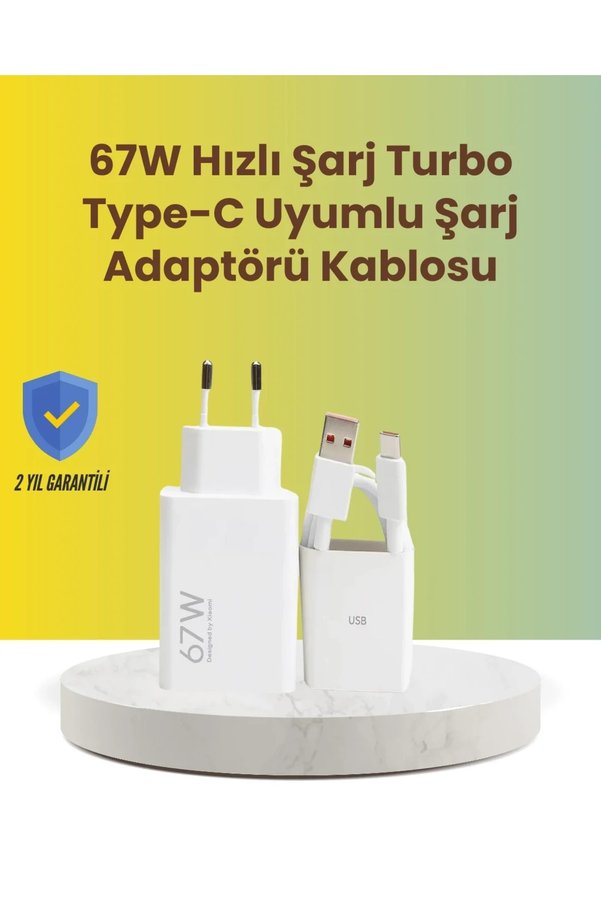Epilons 67W Hızlı Şarj Adaptörü Ve Veri Aktarım Özellikli Type-C Kablo Seti