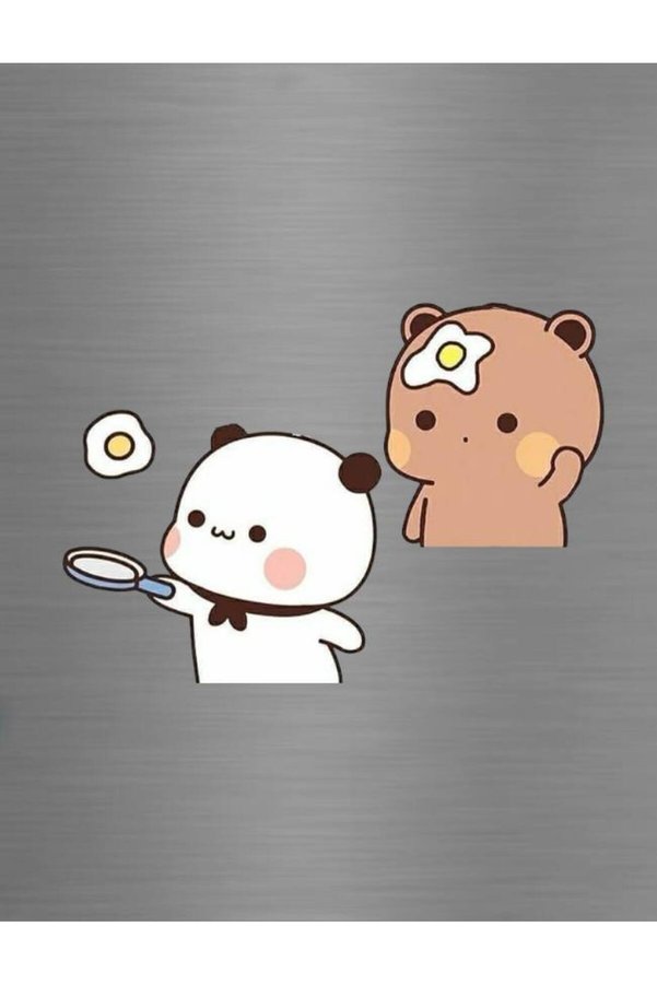 ADA 3D Kahvaltı Hazırlayan Dudu Bubu Panda Ayıcık Mutfak Süsü Buzdolabı Magneti Sevgili Hediye