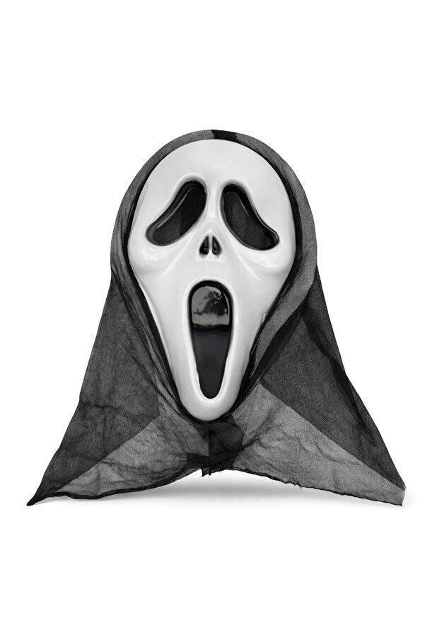 Evi̇mdeyokyok Kapşonlu Çığlık Maskesi̇ Scream Maskesi̇ - Hayalet Maskesi̇ 33X21 Cm