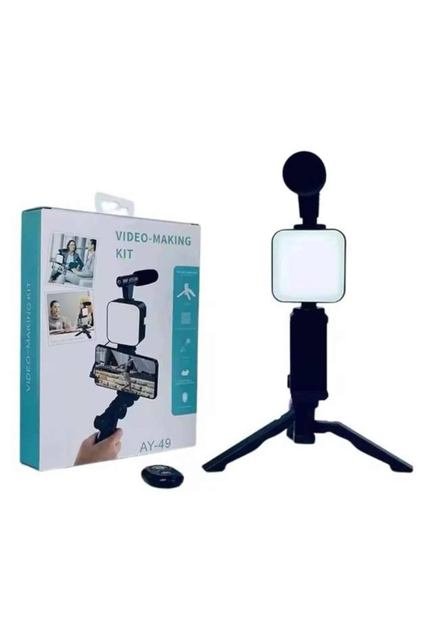 Shopwave Video Making Kit Telefon Tutucu Vlog Video Mini Led Işıklı