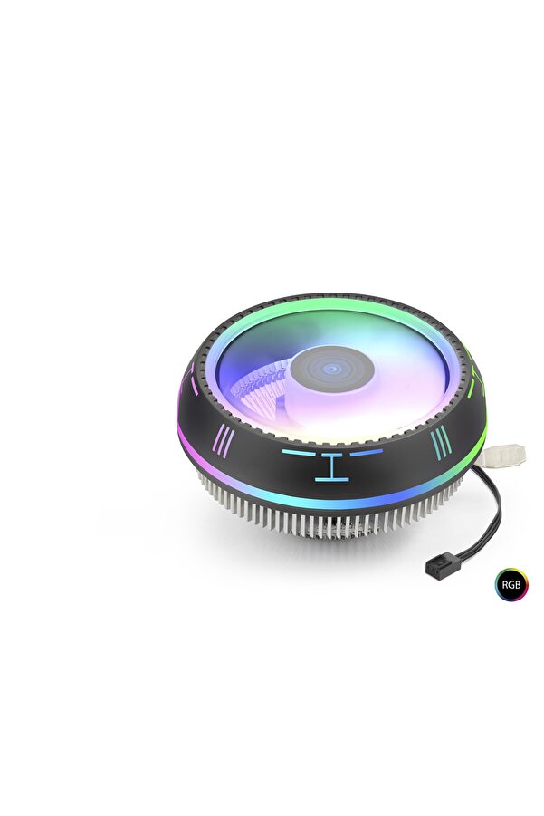 Evi̇mdeyokyok Cool Storm Cpu Işlemci̇ Fan Ufo-R Amd / Intel Rgb - Si̇yah Nd2552