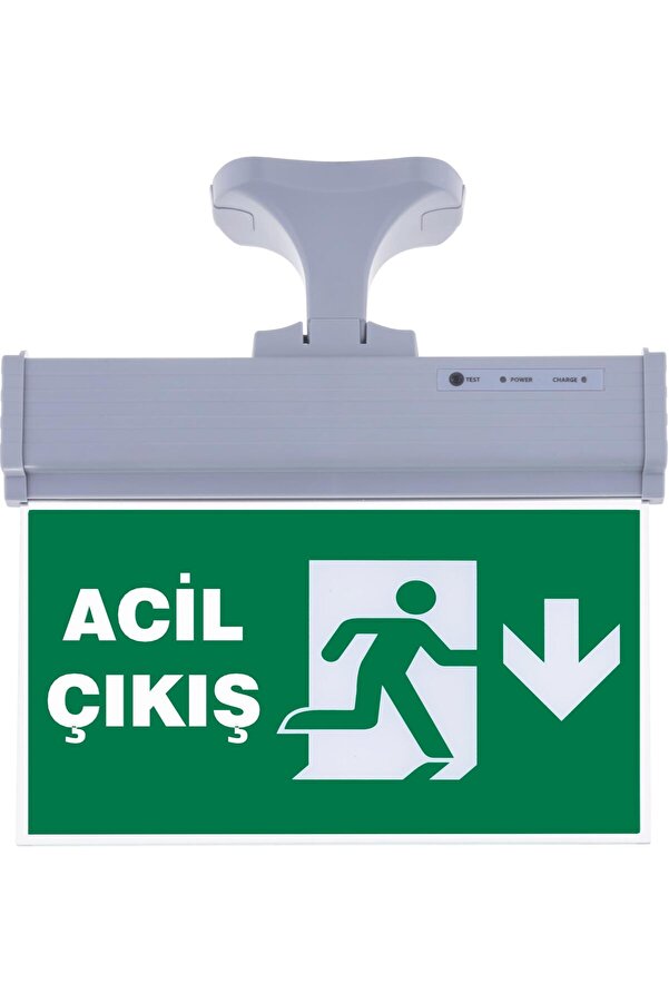 Evi̇mdeyokyok Sg071-A3 Çi̇ft Yönlü Aci̇l Yönlendi̇rme Armatürü (Askı Aparatlı) Aci̇l Çıkış Aşağı
