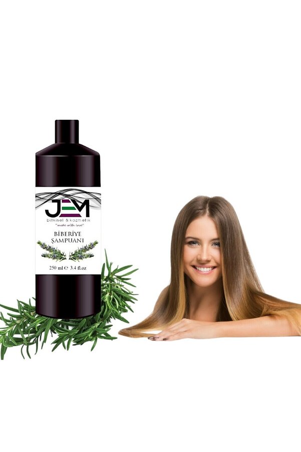 Jem Kozmetik Bitkisel Biberiye Şampuanı 250 ML * 3 Adet Canlandırıcı Bakım Şampuanı