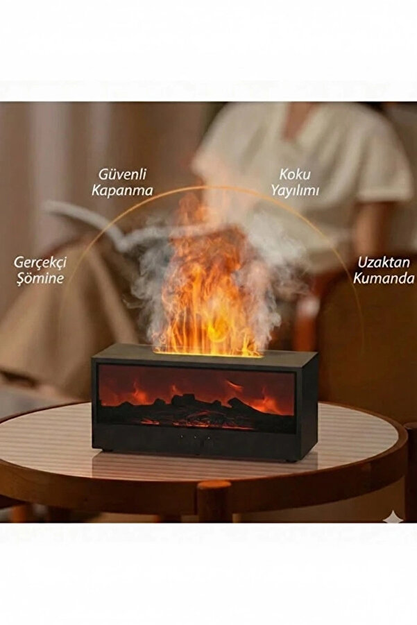 Evi̇mdeyokyok A4 Şömi̇ne Esi̇nti̇li̇ Aromaterapi̇ Di̇füzörü Ultrasoni̇k Hava Nemlendi̇ci̇