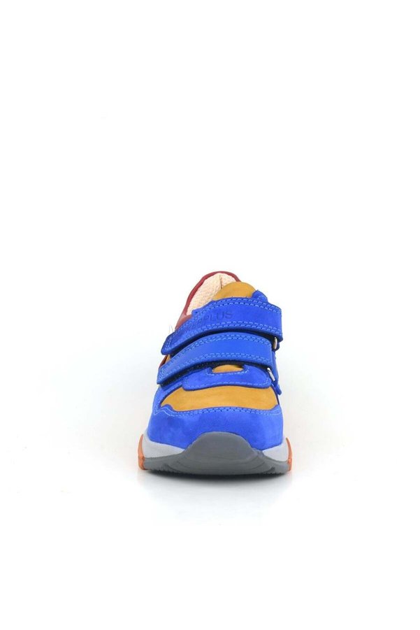 Ortopedi̇kal 3880 Rakerplus Haki̇ki̇ Deri̇ Saks Mavi̇-Çok Renkli̇ Çocuk Sneakers Spor Ayakkabı Cırtlı