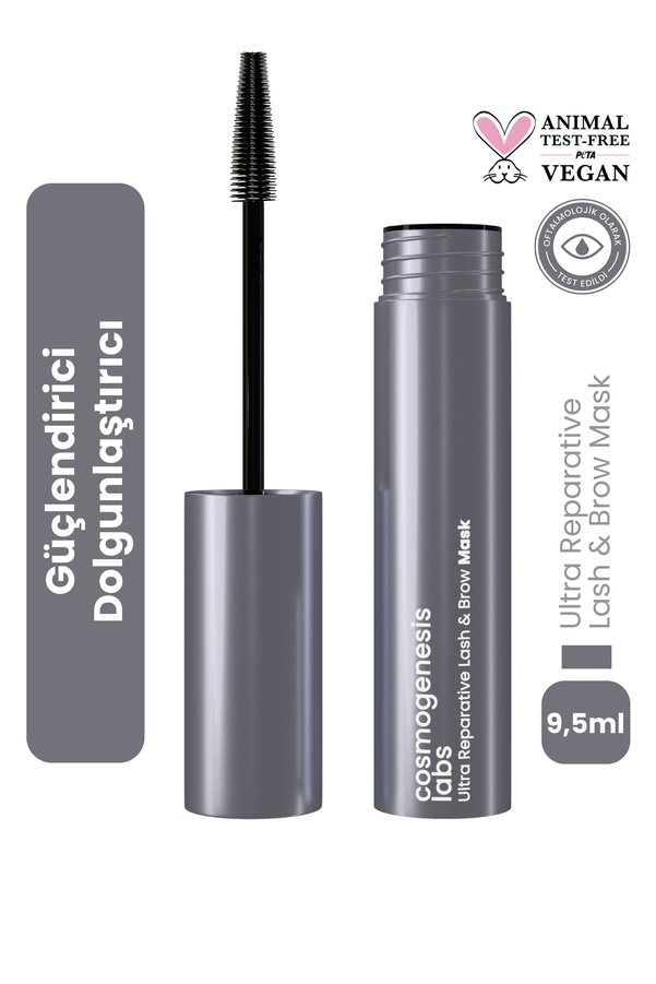 Cosmogenesis Labs Kaş Kirpik Maskesi 9.5ml - Su Bazlı Parlatıcı Nemlendirici Onarıcı Vegan