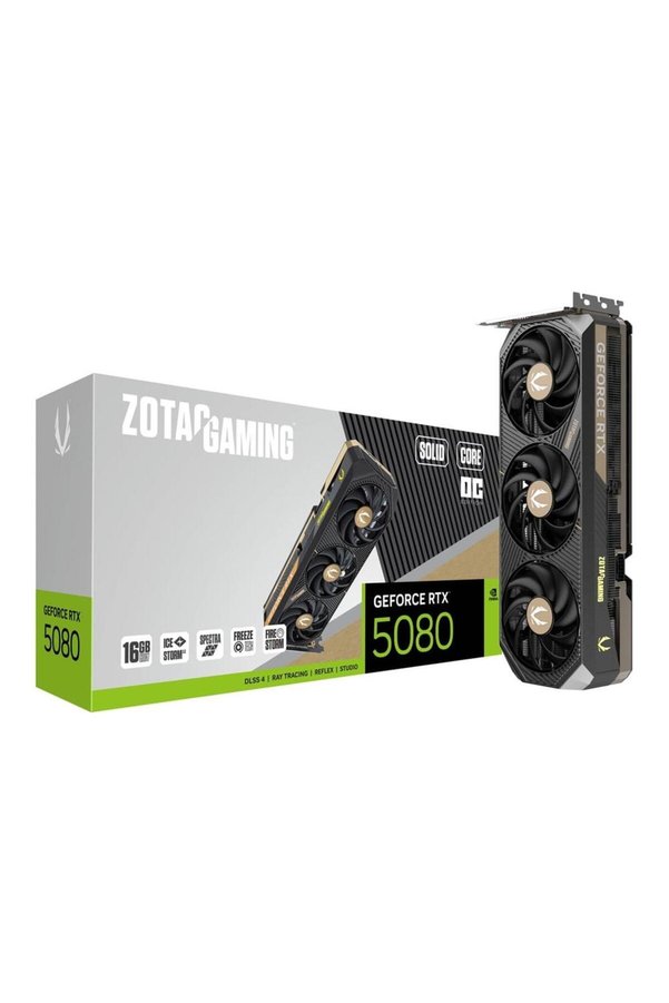 ZOTAC GAMING GeForce RTX 5080 Gaming Solıd Core OverClock 16GB GDDR7 256Bit DLSS 4 Ekran Kartı