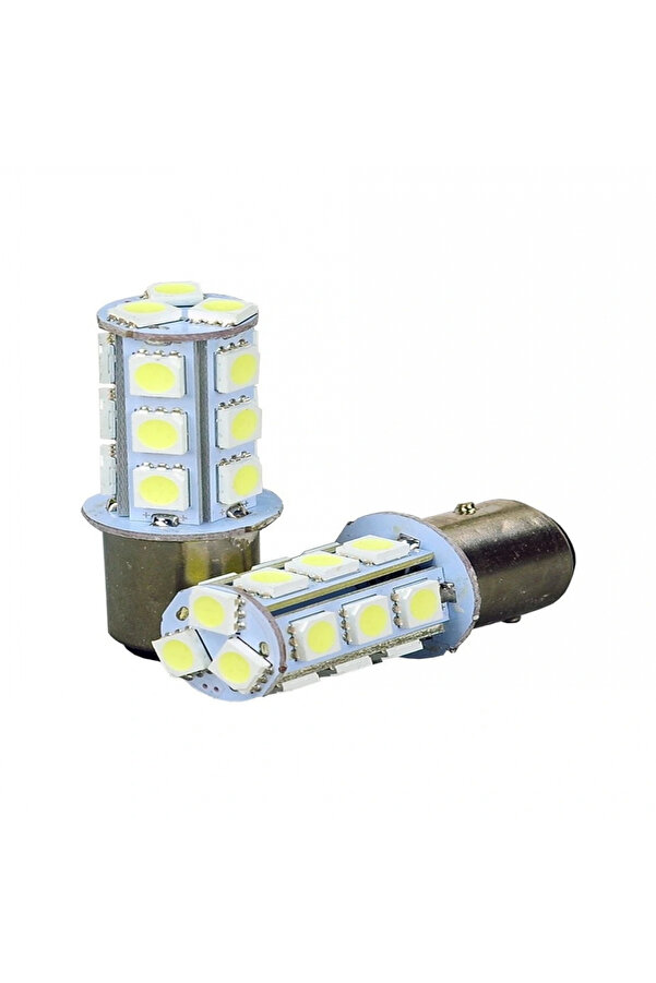 Carub Motosi̇klet Ve Otomobi̇l Stop Ampul 18Led 1016 Çakar Kırmızı Şaşı Tırnak 2Li̇