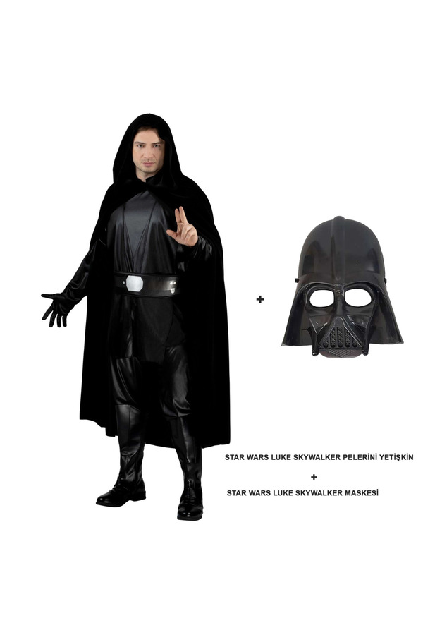 Evi̇mdeyokyok Wars Luke Skywalker Peleri̇ni̇ Yeti̇şki̇n Ve Maskesi̇