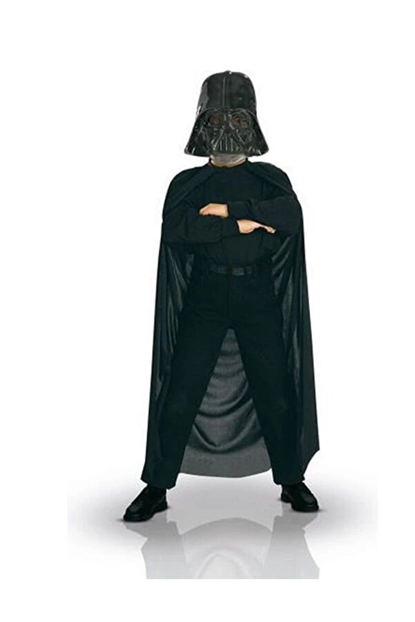 Evi̇mdeyokyok Çocuk Boy Yıldız Savaşları Wars Darth Vader Maskesi̇ Ve 90 Cm Peleri̇n Seti̇ Si̇yah