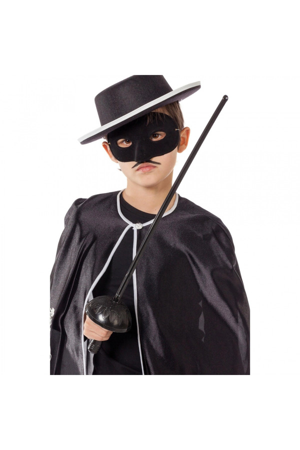 Evi̇mdeyokyok Zorro Kostüm Plasti̇k Aksesuar Seti̇ – Maske Ve Kılıç (67 Cm)