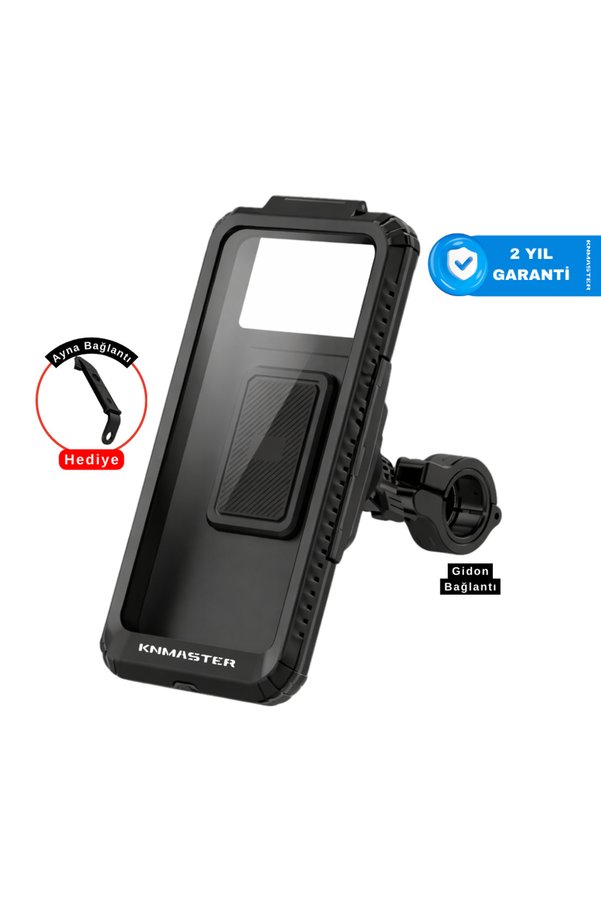 Knmaster TT950 Tüm Motosikletlere Uyumlu Kapalı Telefon Tutucu