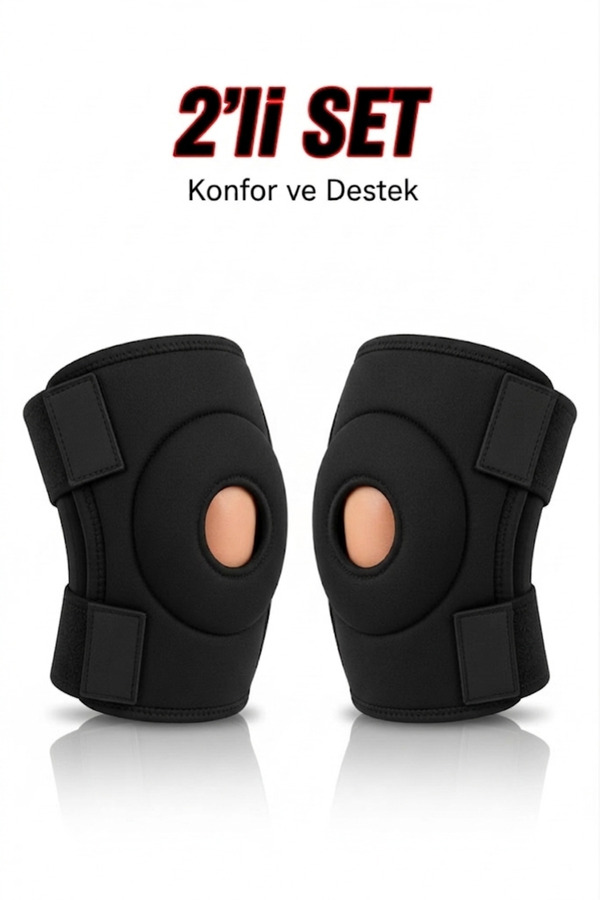 Wiforte Medikal Diz Korsesi İkili Set – Menisküs ve Patella Ligament Destekli Ayarlanabilir