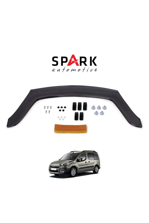 Spark Automotive Peugeot Partner Tepee 2009-2015 Yıl Aralığı Uyumlu Ön Kaput Rüzgarlık 3mm