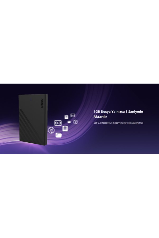 Hiksemi Hs-Hub-Mhb201, Usb3.0, 2,5" Disk Kutusu. (Ssd Ve Hdd Destekler, 5Gbps, Siyah, Win, Mac-Os,
