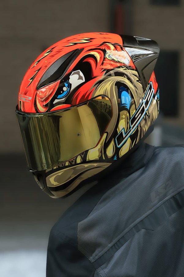 LS2 Rapıd 2 Race Spox Kırmızı-GRİ Kask