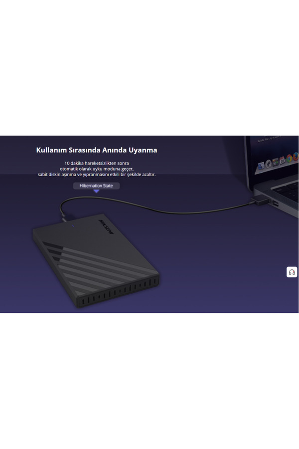 Hiksemi Hs-Hub-Mhb201, Usb3.0, 2,5" Disk Kutusu. (Ssd Ve Hdd Destekler, 5Gbps, Siyah, Win, Mac-Os,