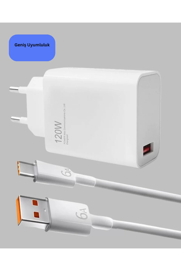 Ethab Giyim 120 Watt Type C Şarj Başlığı Poco X3 X4 X5 Pro Uyumlu - Glst2120-2378