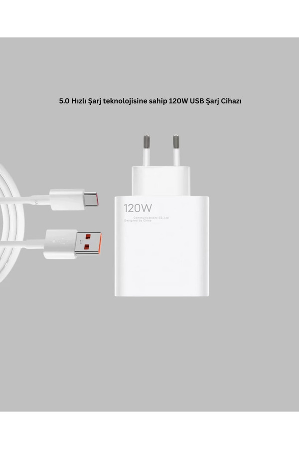 Ethab Giyim 120 Watt Type C Şarj Başlığı Poco X3 X4 X5 Pro Uyumlu - Glst2120-2378