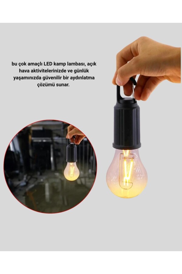 Nw Nessiworld Şarjlı Kancalı Led Lamba – Kamp, Balkon Ve Acil Durum Işığı