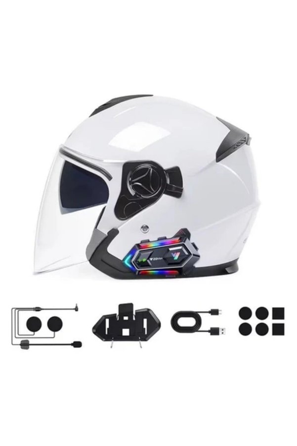 Ethab Giyim Kablosuz Bluetooth Motosiklet Kask İntercom Ipx6 Su Geçirmez - Glst6040-1631