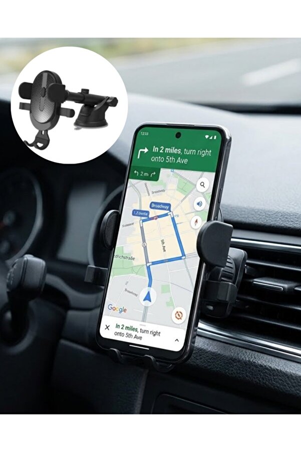 Ethab Gi̇yi̇m Araç İçi̇ Telefon Tutucu Havalandırma Izgara Telefon Standı - Glst2379-4058