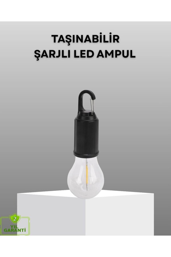 Nw Nessiworld Şarjlı Kancalı Led Lamba – Kamp, Balkon Ve Acil Durum Işığı